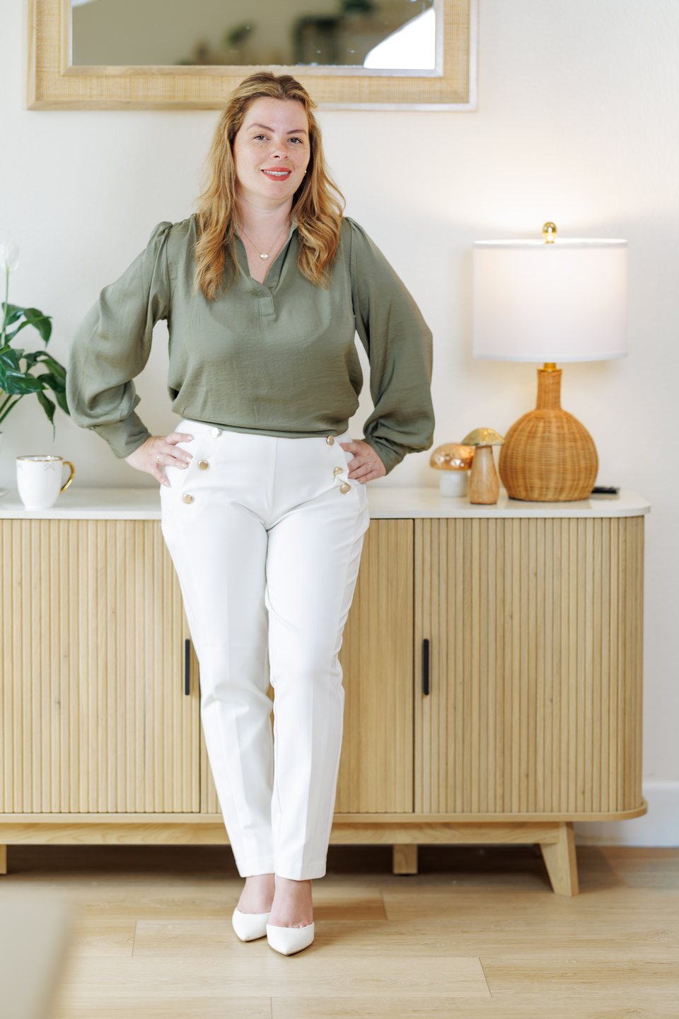 Small-business owner photographed in her office